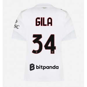 AC Milan Mario Gila #34 Jalkapallovaatteet Naisten Vieraspaita 2026-27 Lyhythihainen